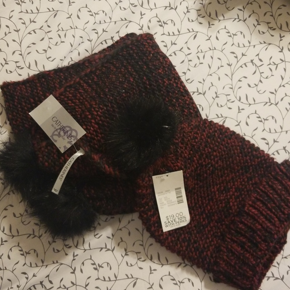 Catherine's hat and scarf
